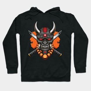 Oni Mask Illustration 04 Hoodie